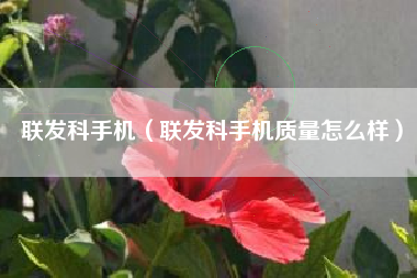 联发科手机（联发科手机质量怎么样）